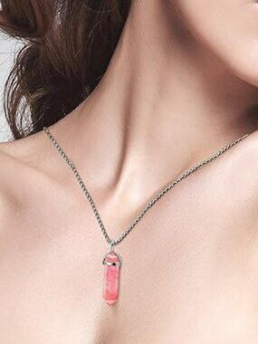 NEW Crystal Necklaces Crystal Pendant Gemstone Spiritual Energy Hexagon Pendant